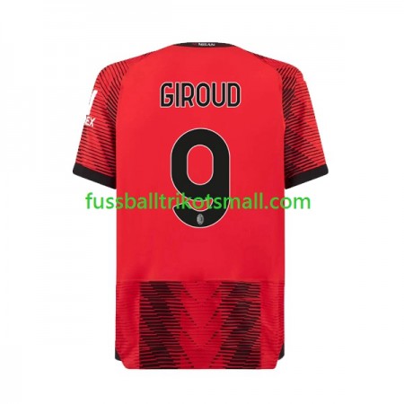 Fußballtrikots AC Mailand Olivier Giroud 9 2023-2024 Kurzarm Heimtrikotsatz kaufen